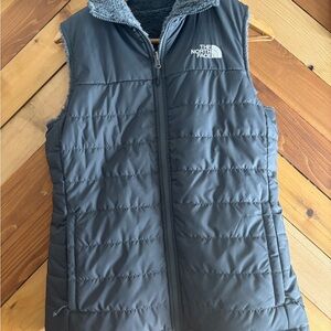 The North Face Charcoal Insulated Reversible Vest